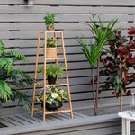  - 4 - Potted Bamboo Tall Plant Holder Stand - Outdoor Style Company