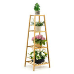  - 4 - Potted Bamboo Tall Plant Holder Stand - Outdoor Style Company