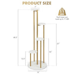  - 4 - Tier 48.5 Inch Metal Plant Stand - Outdoor Style Company