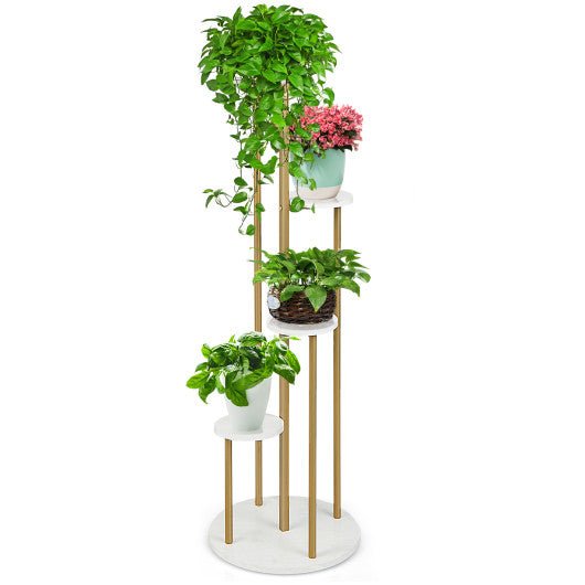  - 4 - Tier 48.5 Inch Metal Plant Stand - Outdoor Style Company