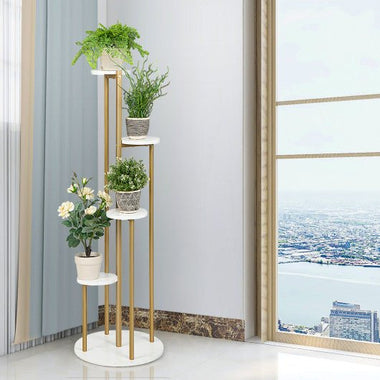  - 4 - Tier 48.5 Inch Metal Plant Stand - Outdoor Style Company