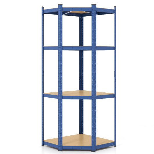  - 4 - Tier Corner Shelving Unit Adjustable Garage Storage Utility Rack for Warehouse - Outdoor Style Company