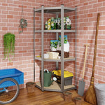  - 4 - Tier Corner Shelving Unit Adjustable Garage Storage Utility Rack for Warehouse - Outdoor Style Company