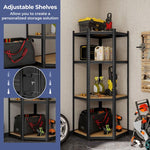  - 4 - Tier Corner Shelving Unit Adjustable Garage Storage Utility Rack for Warehouse - Outdoor Style Company