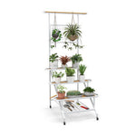  - 4 - Tier Hanging Plant Stand with Hanging Bar - Outdoor Style Company