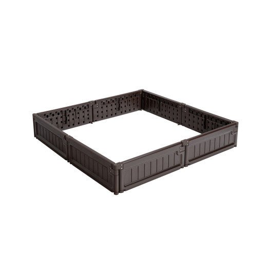  - 4 x 4 Feet Raised Garden Bed Kit Outdoor Planter Box with Open Bottom Design - Outdoor Style Company