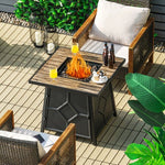  - 40 000 BTU 28 Inches Propane Gas Fire Pit Table With Cover - Outdoor Style Company