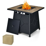  - 40 000 BTU 28 Inches Propane Gas Fire Pit Table With Cover - Outdoor Style Company