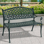  - 40 Inch Outdoor Aluminum Antique Garden Patio Bench - Outdoor Style Company