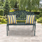  - 40 Inch Outdoor Aluminum Antique Garden Patio Bench - Outdoor Style Company