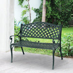  - 40 Inch Outdoor Aluminum Antique Garden Patio Bench - Outdoor Style Company