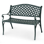  - 40 Inch Outdoor Aluminum Antique Garden Patio Bench - Outdoor Style Company