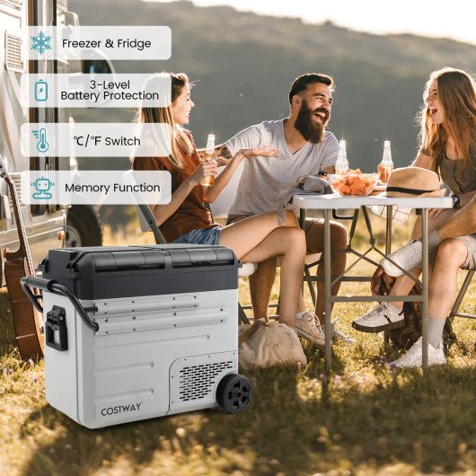  - 40 Quart Car Refrigerator with 12/24V DC and 110 - 240V AC Dual Zone - Outdoor Style Company