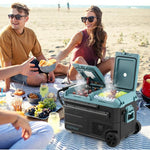  - 40 Quart Car Refrigerator with 12/24V DC and 110 - 240V AC Dual Zone - Outdoor Style Company