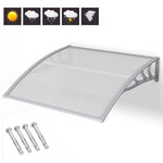  - 40 x 40 Inch Outdoor Polycarbonate Front Door Window Awning Canopy - Outdoor Style Company