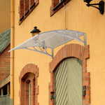  - 40 x 40 Inch Outdoor Polycarbonate Front Door Window Awning Canopy - Outdoor Style Company