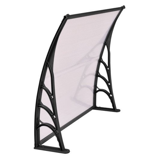  - 40 x 40 Inch Outdoor Polycarbonate Front Door Window Awning Canopy - Outdoor Style Company