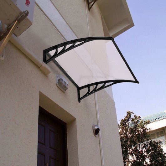  - 40 x 40 Inch Outdoor Polycarbonate Front Door Window Awning Canopy - Outdoor Style Company