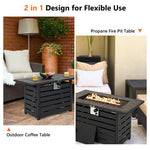  - 42 Inch 50000 BTU Propane Fire Pit Table with Ore Powder Surface - Outdoor Style Company