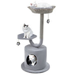  - 42 Inch Tall Cat Tower with Curved Metal Supporting Frame for Large and Small Cats - Outdoor Style Company