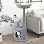  - 42 Inch Tall Cat Tower with Curved Metal Supporting Frame for Large and Small Cats - Outdoor Style Company