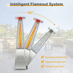  - 42000 BTU Pyramid Patio Heater with Wheels - Outdoor Style Company