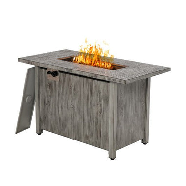  - 43 Inch 50 000 BTU Propane Fire Pit Table with Removable Lid - Outdoor Style Company