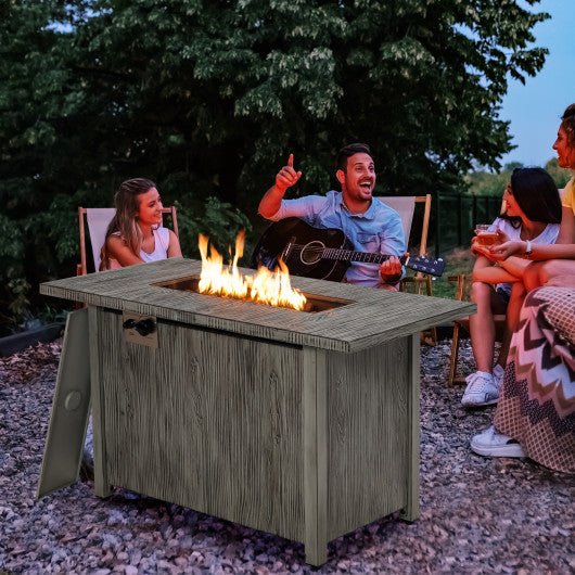  - 43 Inch 50 000 BTU Propane Fire Pit Table with Removable Lid - Outdoor Style Company