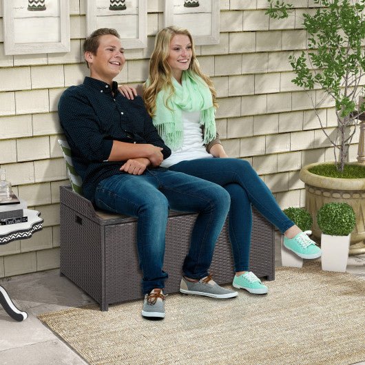  - 45 Gallon Outdoor Storage Bench with Zippered Liner - Outdoor Style Company