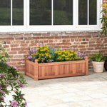  - 46 x 24 x 16 Inch Rectangular Planter Box with Drainage Holes for Backyard Garden Lawn - Outdoor Style Company