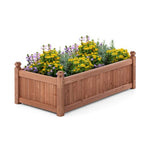  - 46 x 24 x 16 Inch Rectangular Planter Box with Drainage Holes for Backyard Garden Lawn - Outdoor Style Company