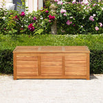  - 47 Gallon Acacia Wood Storage Bench Box for Patio Garden Deck - Outdoor Style Company