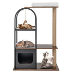  - 47 Inch Tall Cat Tree Tower Top Perch Cat Bed with Metal Frame - Outdoor Style Company