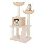  - 48 Inch Cattail Cat Tower with Sisal Scratching Posts Perch and Condo - Outdoor Style Company