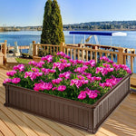  - 48 Inch Raised Garden Bed Planter for Flower Vegetables Patio - Outdoor Style Company