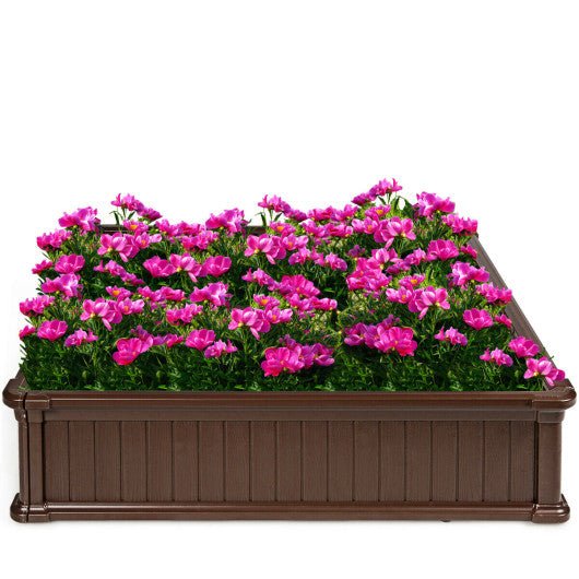  - 48 Inch Raised Garden Bed Planter for Flower Vegetables Patio - Outdoor Style Company