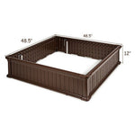  - 48 Inch Raised Garden Bed Planter for Flower Vegetables Patio - Outdoor Style Company