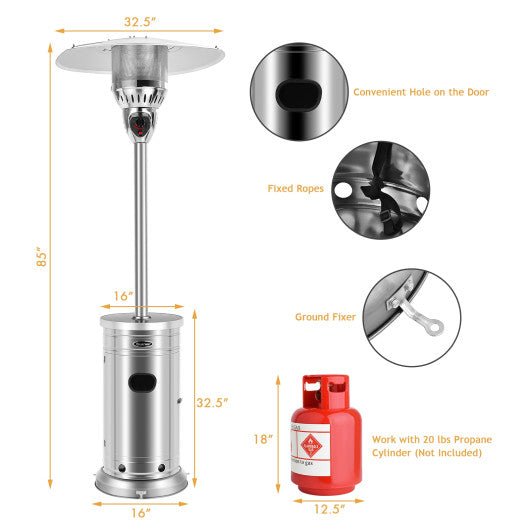  - 48000 BTU Patio Heater with Simple Ignition System - Outdoor Style Company