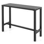  - 48/55 Inch Outdoor Bar Table with Waterproof Top and Heavy - duty Metal Frame - Outdoor Style Company