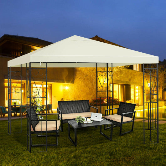 10 x 10 Feet Patio Gazebo Canopy Tent Garden Shelter