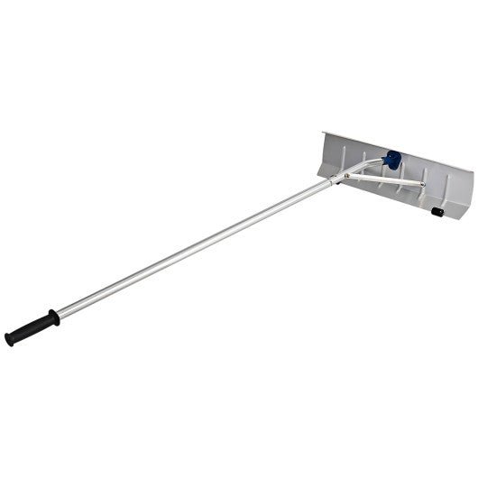  - 5 - 20 Feet Extendable Aluminum Snow Roof Rake with Wheels Handle - Outdoor Style Company