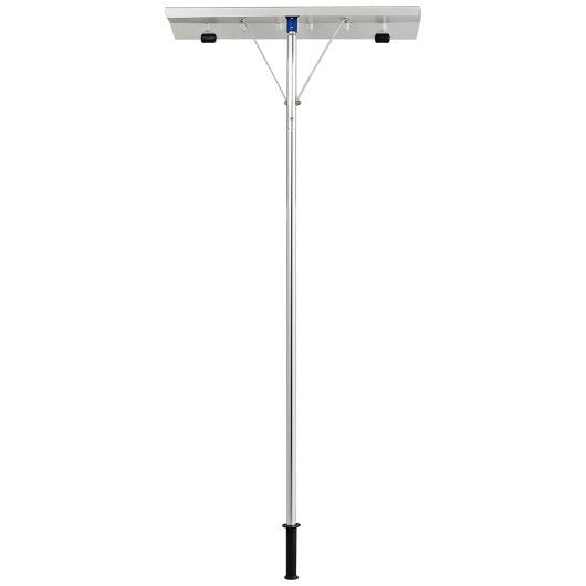  - 5 - 20 Feet Extendable Aluminum Snow Roof Rake with Wheels Handle - Outdoor Style Company