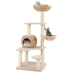  - 5 - Layer Climbing Cat Tree with Sisal Scratching Posts and Washable Cushions - Outdoor Style Company