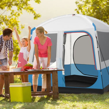 - 5 Person Camping Tent with Mesh Windows and Carrying Bag for Camping Hiking Traveling - Outdoor Style Company