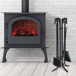  - 5 Pieces Fireplace Iron Standing Tools Set - Outdoor Style Company