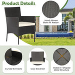  - 5 Pieces Outdoor Wicker Sofa Set with Coffee Table and 2 Ottomans - Outdoor Style Company