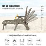  - 5 Position Adjustable Folding Lounger Chaise Chair on Wheels - Outdoor Style Company