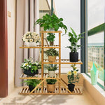  - 5 - tier 10 Potted Bamboo Plant Stand - Outdoor Style Company