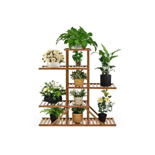  - 5 - tier 10 Potted Bamboo Plant Stand - Outdoor Style Company