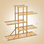  - 5 - tier 10 Potted Bamboo Plant Stand - Outdoor Style Company